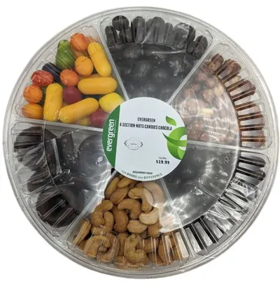 Candy & Chocolate 6 Sectional Platter