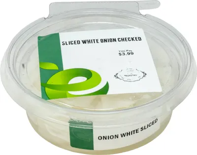 Sliced White Onion Checked