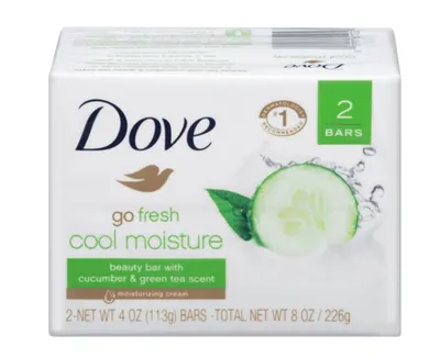 Go Fresh Cool Moisture Beauty Soap Bars 2 ct