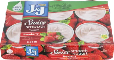 Strawberry Swiss Smooth Yogurt 6 pk