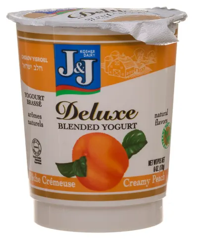 Deluxe Peach Blended Yogurt
