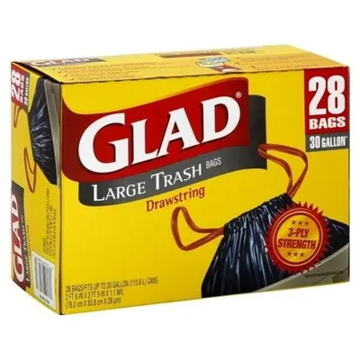 Guaranteed Strong Large Trash Drawstring Bags 30 Gallon