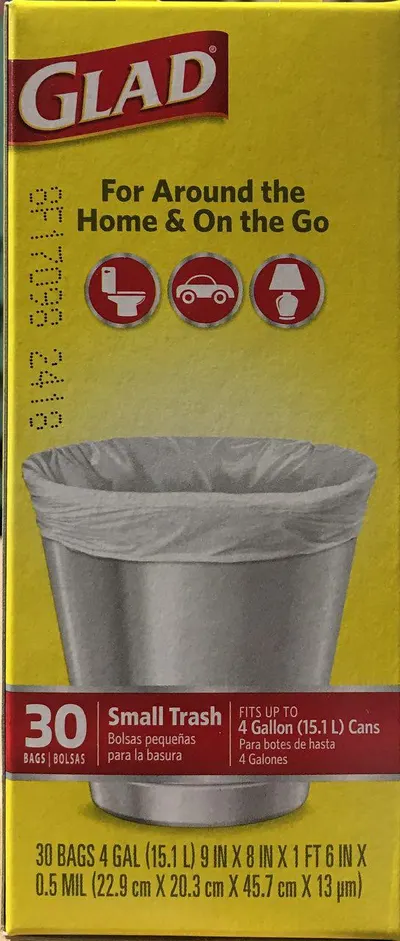 Small Trash Bags 4 Gallon 30 ct