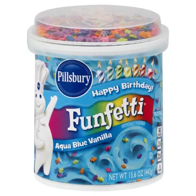 Funfetti Aqua Blue Vanilla Frosting