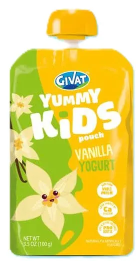 Yummy Kids Vanilla Yogurt Pouch