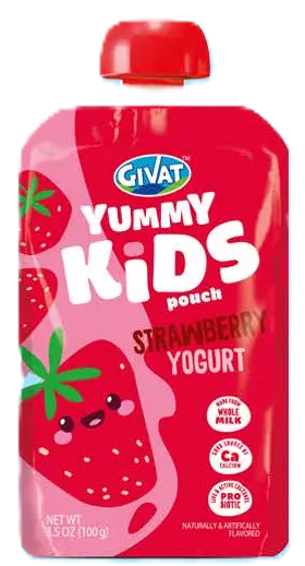 Yummy Kids Pouch Strawberry Yogurt