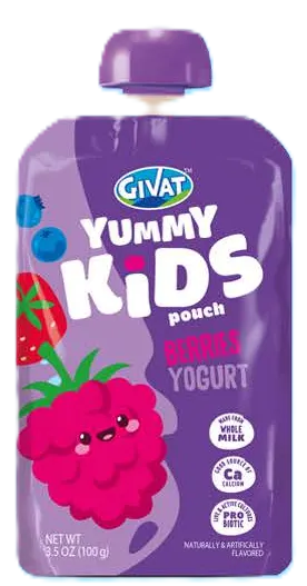 Yummy Kids Berries Yogurt Pouch