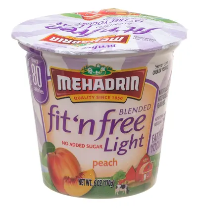 Fit 'N Free No Added Sugar Peach Yogurt