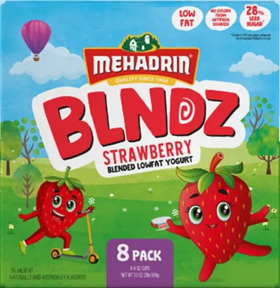 Strawberry Blended Low Fat Yogurt Cups 8 pk
