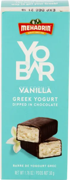 Yobar Chocolate Dipped Greek Yogurt Vanilla
