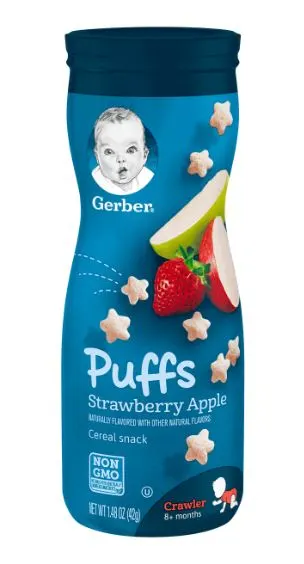 Strawberry Apple Flavored Puff Snack for Baby