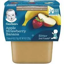 2nd Foods Apple Strawberry Banana Puree 2 ct