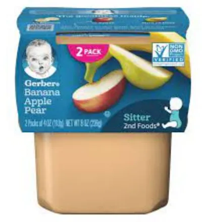 2nd Foods Bananas with Apple & Pears