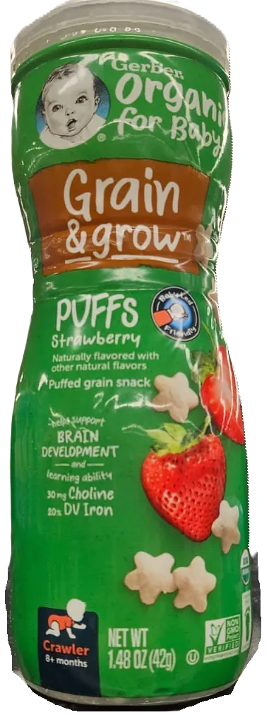 Graduates Puffs Organic Strawberry