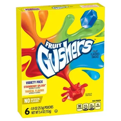 Strawberry Splash & Topical Flavores Fruit Snacks Variety Packs 6 pk