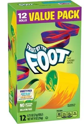 Variety Pack Fruit Flavored Snack Rolls 12 ct