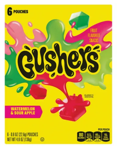 Watermelon & Sour Apple Flavored Fruit Snacks 6 ct