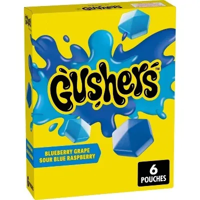 Gushers Sour Blueberry Grape 6Ct Xx