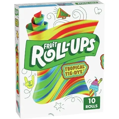 Fruit Roll-ups Tropical Tye-dye 10 Ct