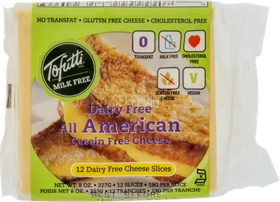 All American Casein Free Cheese Slices 12 ct