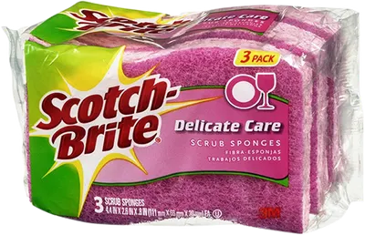 Delicate Care Scrub Sponges 3 ct