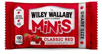 Wiley Wallaby Mini Classic Red Licorice 3.5Z