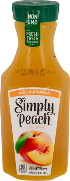 All Natural Peach Juice Drink