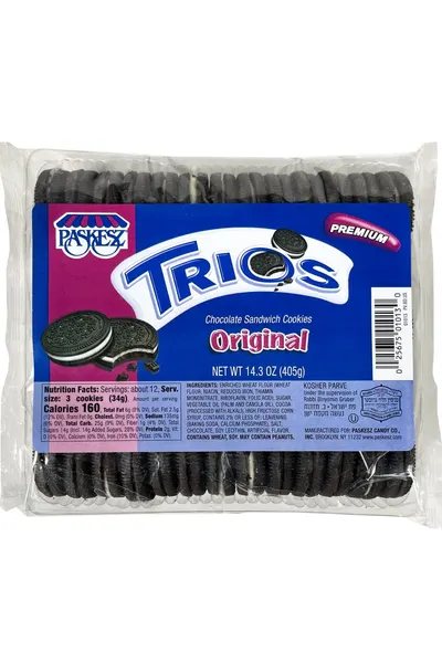 Trios Original Chocolate Sandwich Cookies
