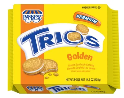 Trios Golden Vanilla Sandwich Cookies