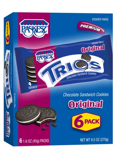 Original Trios Chocolate Sandwich Cookies 6 pk