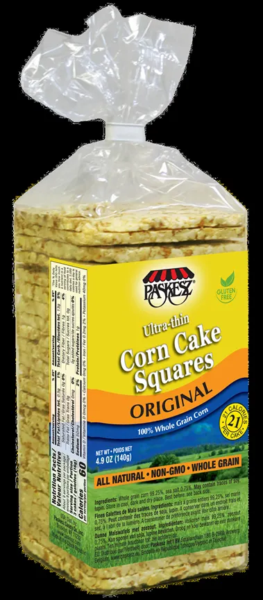 Ultra Thin Corn Cake Squares