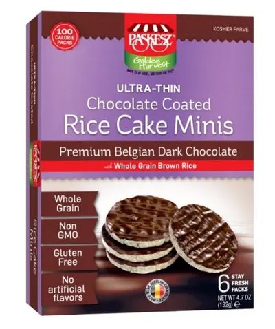 Chocolate Coated Rice Cake Minis 6 pk