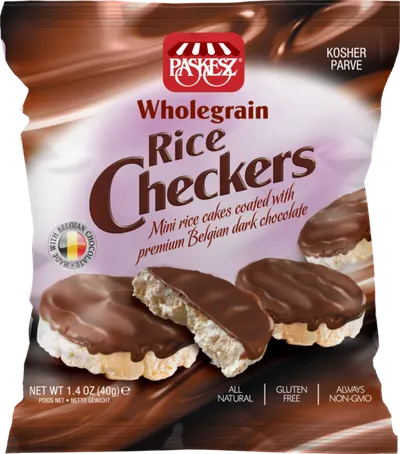Whole Grain Chocolate Covered Rice Checkers