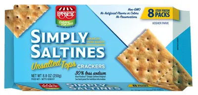 Unsalted Tops Crackers 8 pks