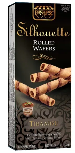 Silhouette Tiramisu Cream Rolled Wafers