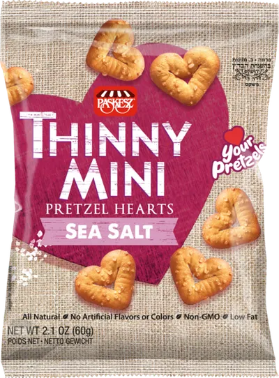 Thinny Mini Pretzel Hearts Sea Salt