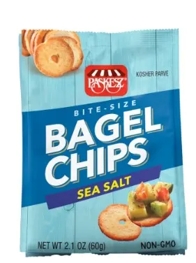 Bite-Size Sea Salt Bagel Chips