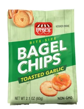 Bite Size Toasted Garlic Bagel Chips