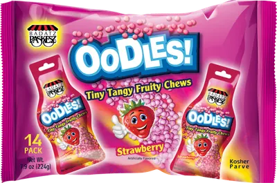 Oodles Strawberry Tiny Tangy Fruity Chews 14 pk