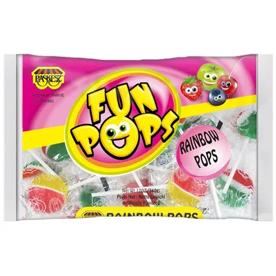 Gluten Free Fun Rainbow Pops