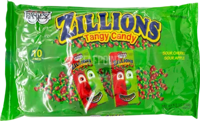 Zillions Sour Cherry & Sour Apple Tangy Candy