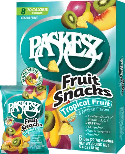 Fruit Snacks Tropical Box 8 ct