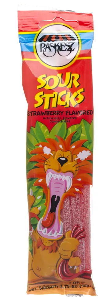 Sour Sticks Strawberry Flavored