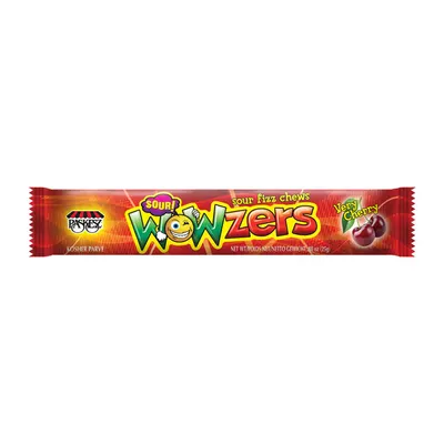 Wowzers Very Cherry Sour Fizz Chews