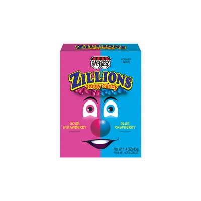 Zillions Strawberry & Raspberry Tangy Candy