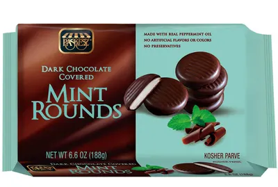 Dark Chocolate Covered Mint Rounds