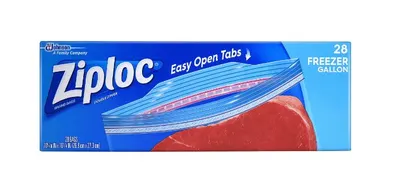 Easy Open Tabs Freezer Gallon Bags 28 ct