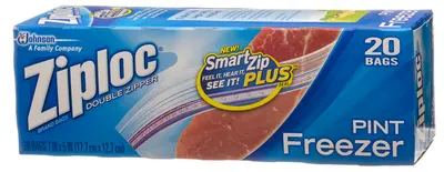 Ziploc Freezer Pint Bags 20 ct