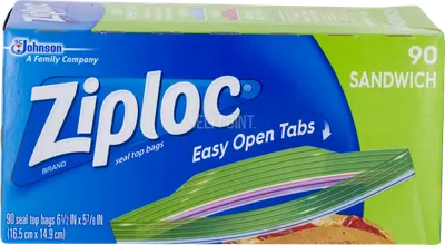 Ziploc Sandwich Seal Top Bags 90 ct
