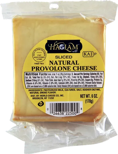 Sliced Natural Provolone Cheese